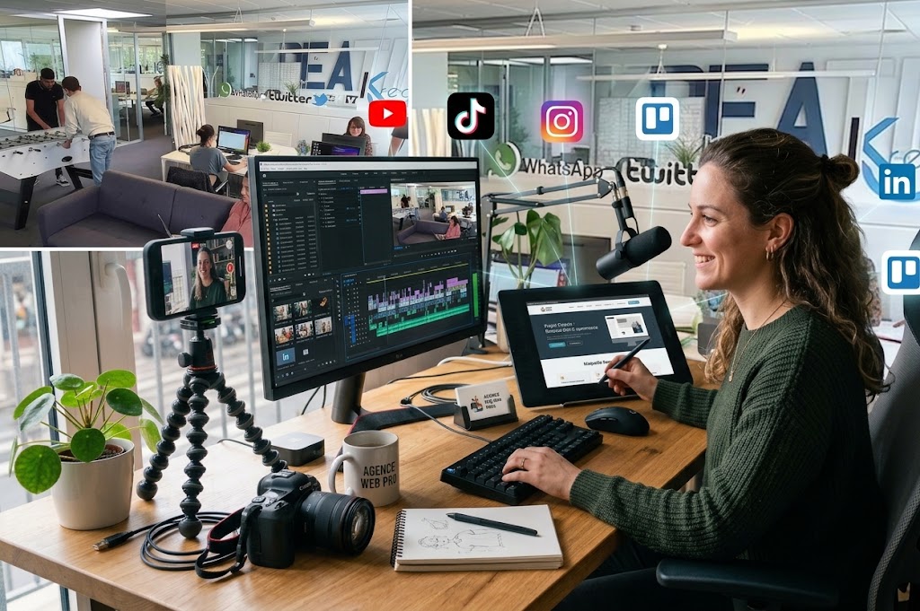 Community management d&rsquo;entreprise par KREATIC, agence digitale pr&egrave;s de Lille