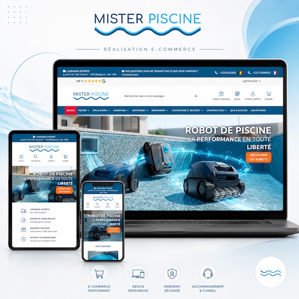 Boutique en ligne conçue par KREATIC, agence digitale e-commerce à Lille